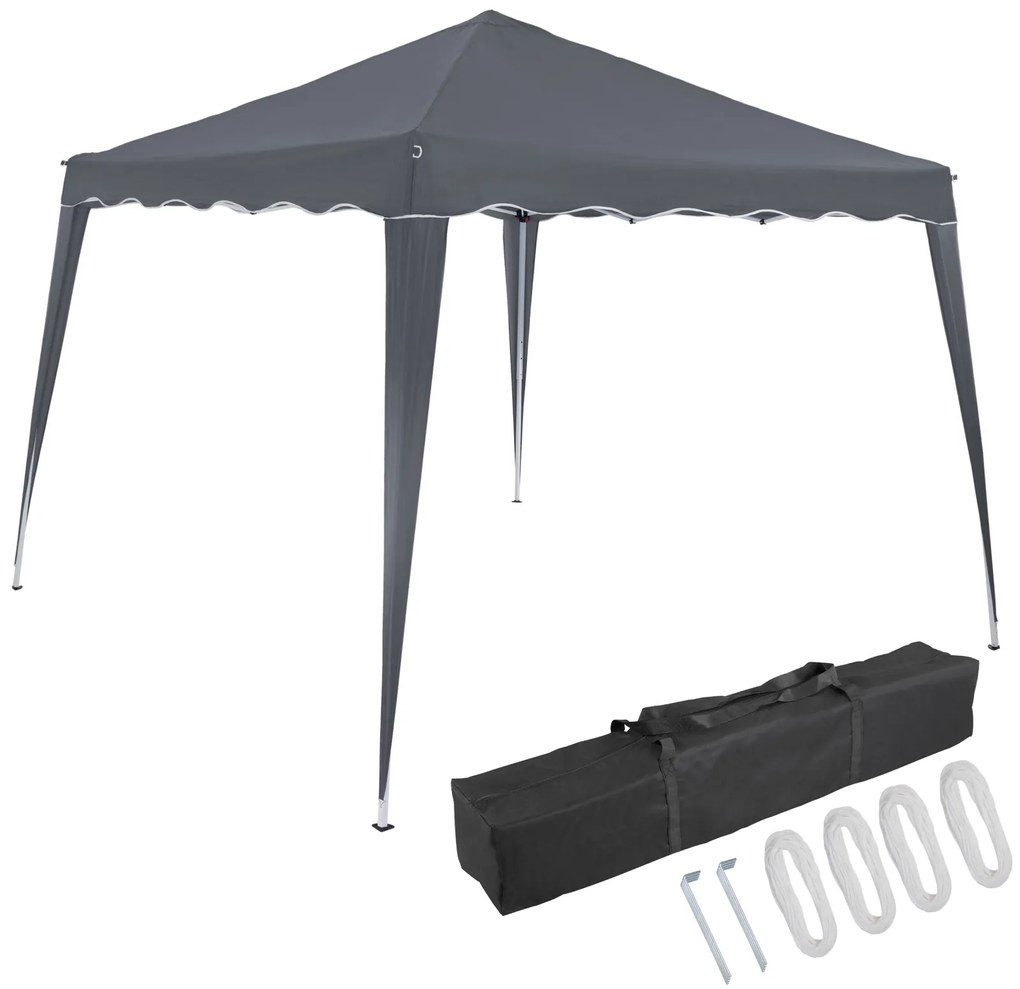 Casaria Party stan / pavilón 3 x 3 m antracit UV- ochrana 50+