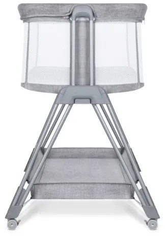 Lionelo - Detská postieľka 2v1 LUNA sivá