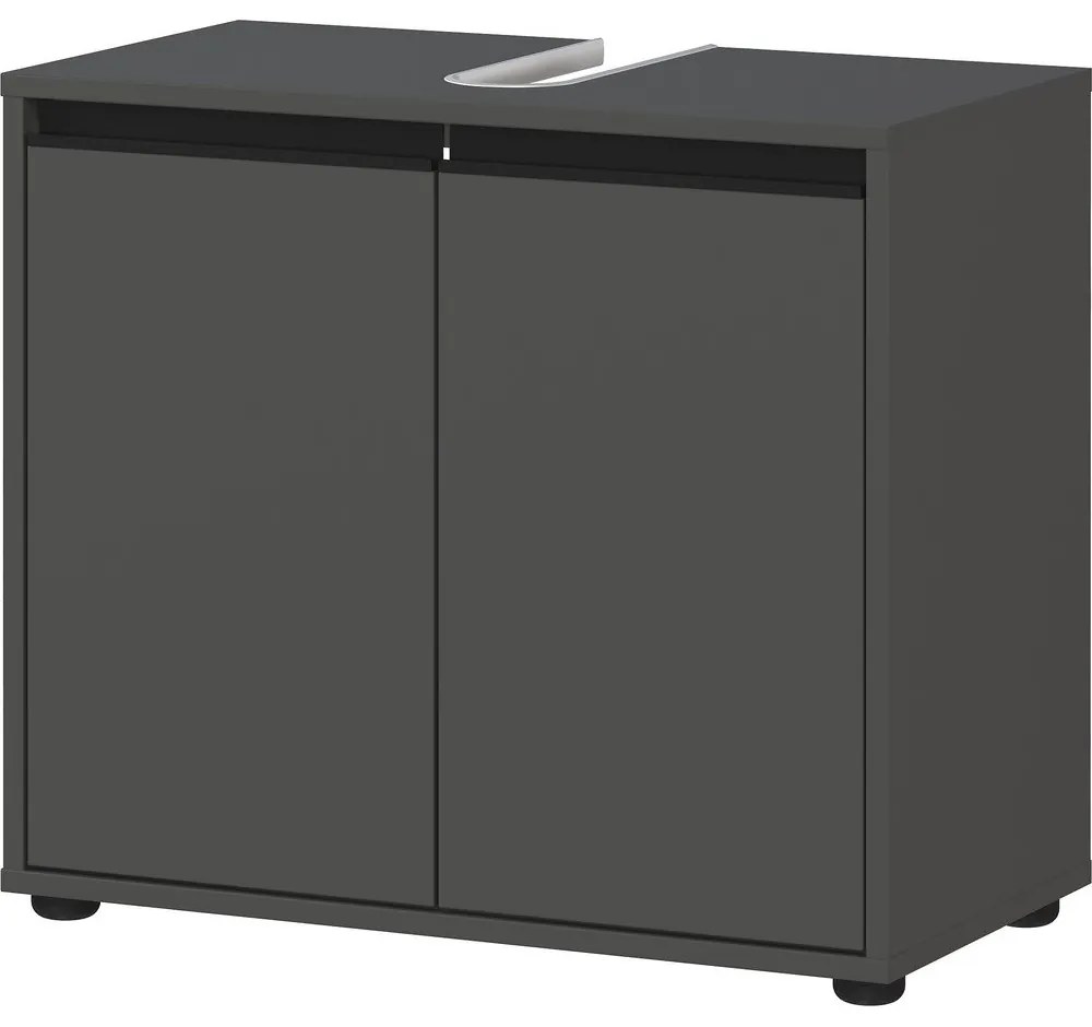 Antracitová skrinka pod umývadlo 63x55 cm Lemont – Germania