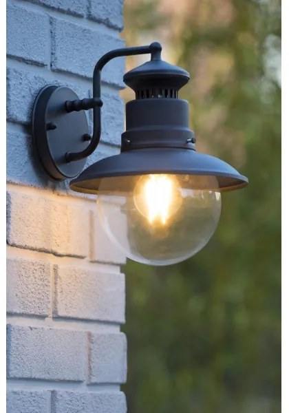 Lucide 11811/01/30 - Vonkajšie nástenné svietidlo FIGO 1xE27/60W/230V