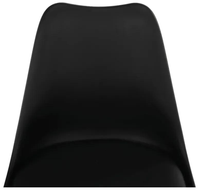Stolička, čierna/buk, BALI 2 NEW