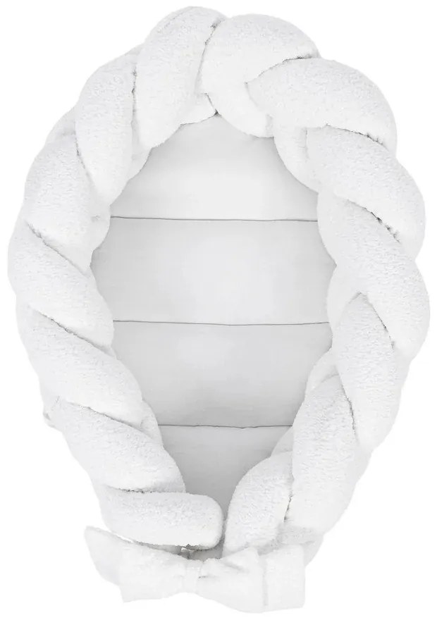 Biele hniezdočko pre bábätko 47x70 cm – Meowbaby