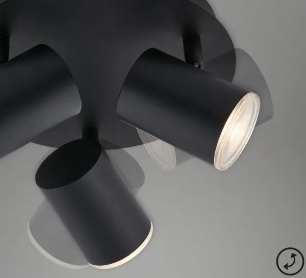Briloner 10476229 - Kúpeľňové bodové svietidlo 3xGU10/5W/230V IP44 čierna