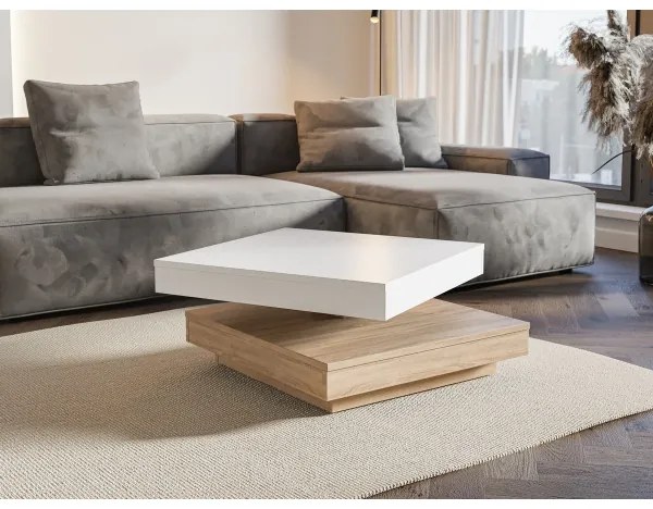 Konferenčný stolík TIMO biela/dub sonoma