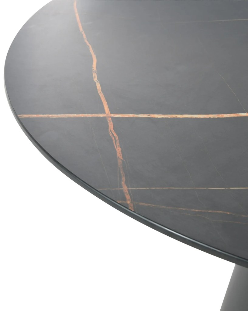 Jídelní stůl STELLA 120 cm černý mramor