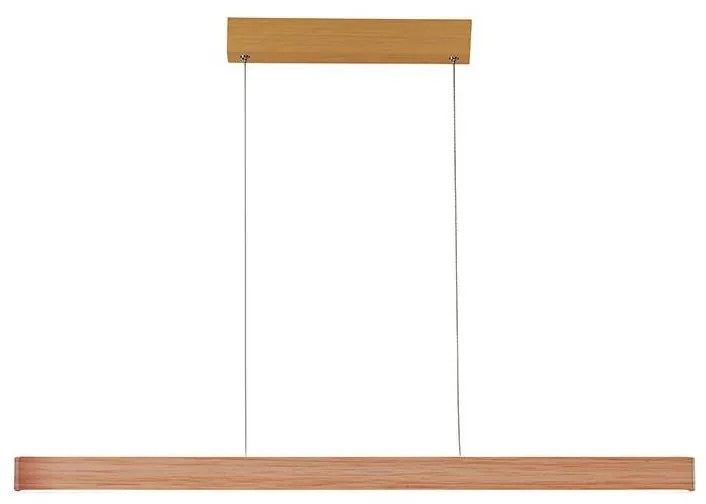 Azzardo AZ5106 - LED Stmievateľný luster na lanku OLIVIER LED/50W/230V hnedá