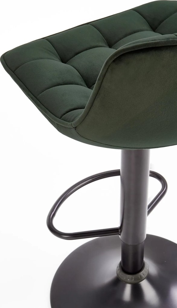Barová stolička DÁŠENKA - zelená - výškovo nastaviteľná