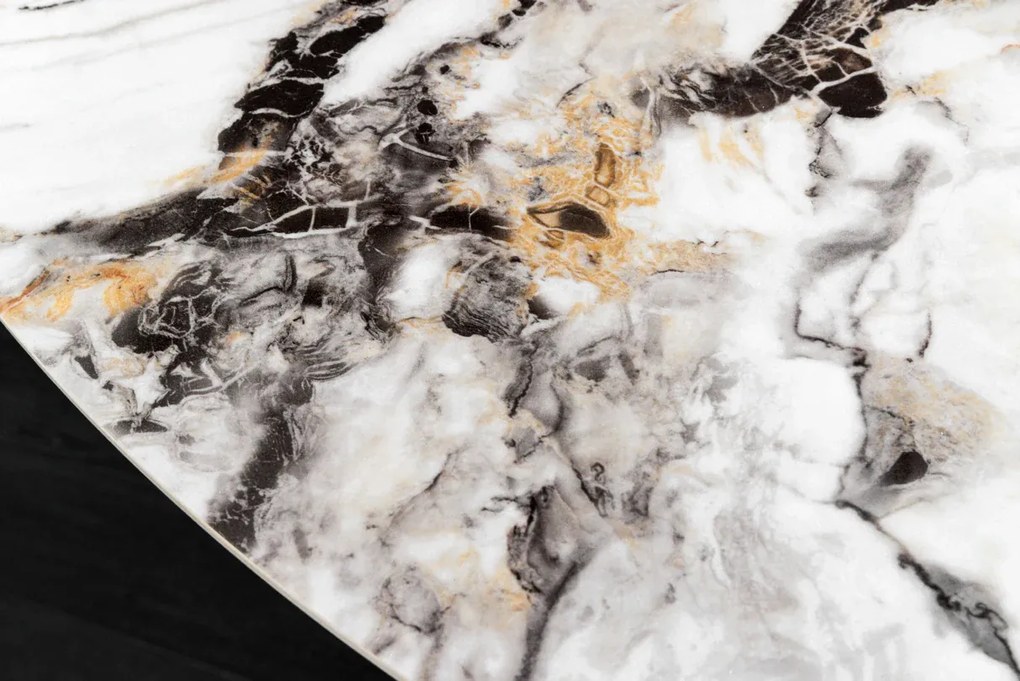 Jedálenský stôl SPIN 150 cm keramika mramorový dekor viacfarebný