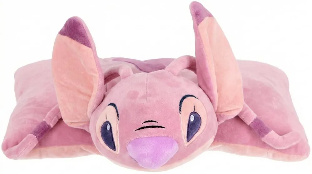 Multifunkčný relaxačný vankúš Angel - licencia Lilo & Stitch - 2v1 vankúš 45x36 cm aj plyšová hračka