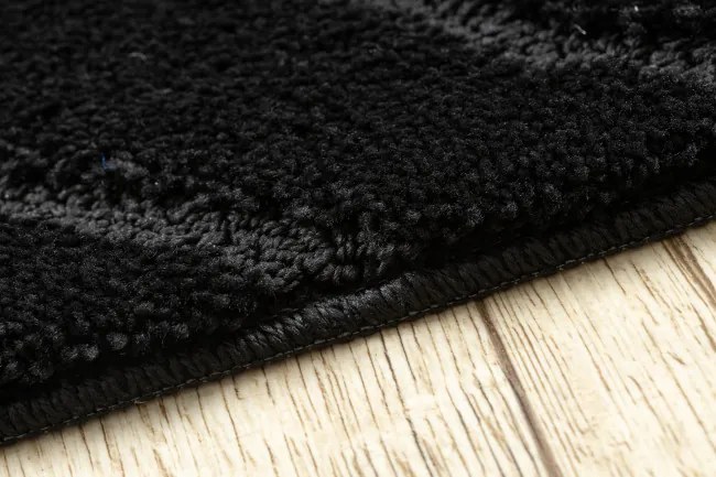 Sada kúpeľňových koberčekov SUPREME WAVES vlny, čierna