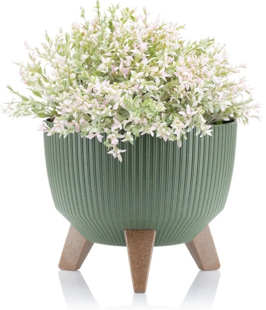 Kvetináč Rosa Linea 24x15 cm zelený