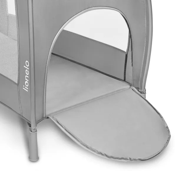 Lionelo - Cestovná postieľka STEFI PLUS ružovo-žltá