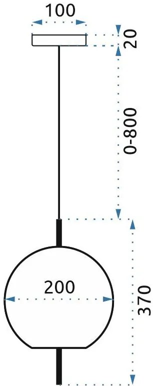 Toolight - sklenená závesná stropná lampa APP669-1CP, zlatá, OSW-00094