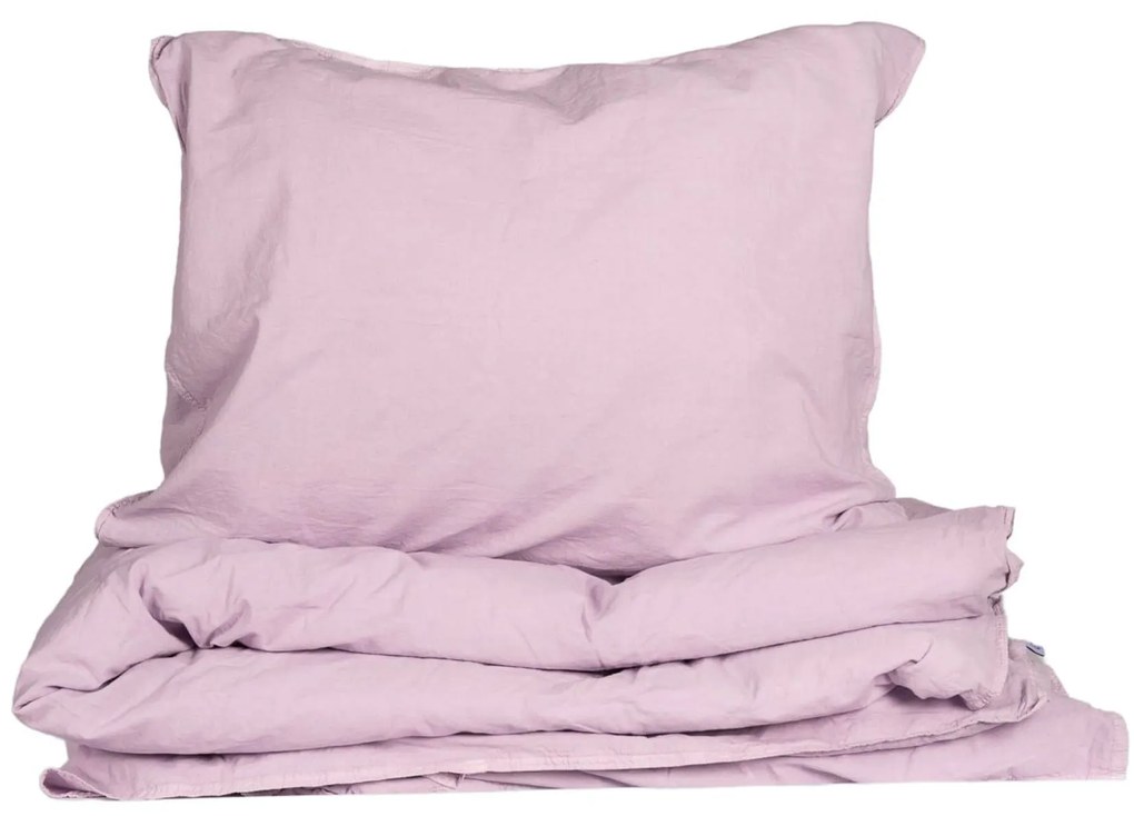 Storefactory Obliečky z organickej bavlny Crinkle Creamy Violet 150 × 210 cm