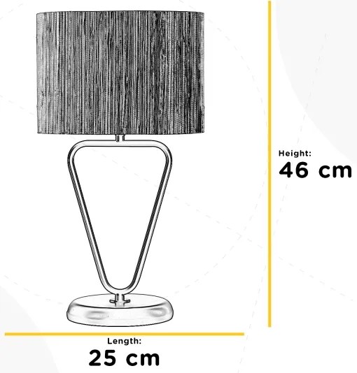 ONLI - Stolná lampa MADU 1xE27/22W/230V 46 cm