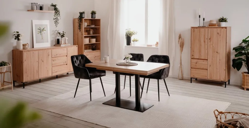 Široká komoda Korsika, dub artisan