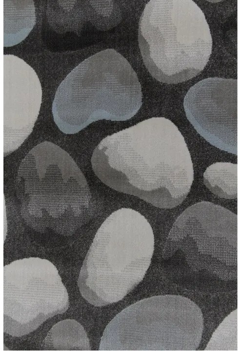 TEMPO KONDELA Menga koberec 67x120 cm hnedá / sivá / vzor kamene