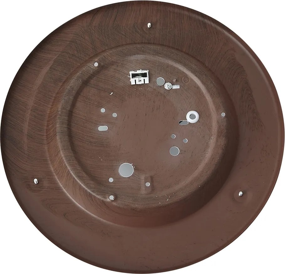 Klasické stropné svietidlo orechové drevo s bielym sklom - Mesiac