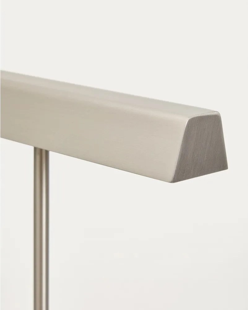 Stojacia lampa v striebornej farbe (výška 121 cm) Lynor – Kave Home