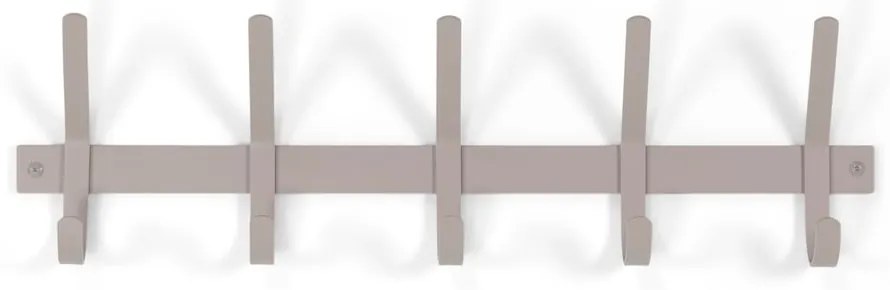Taupe kovový nástenný vešiak 70 cm Dexter – Spinder Design