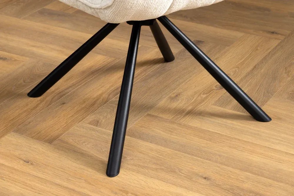 Otočné jedálenské kreslo VENVET 2 ks Dekorhome