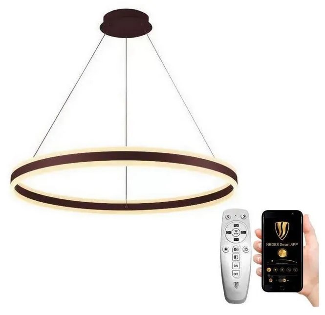 NEDES LED Stmievateľný luster na lanku LED/110W/230V 3000-6500K + diaľkové ovládanie ND3571