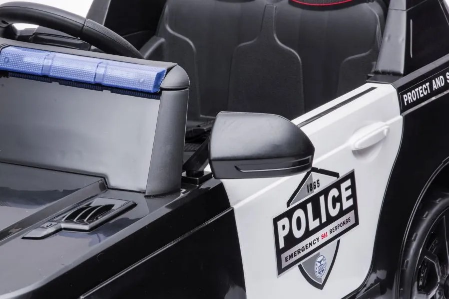LEAN CARS Elektrické policajné autíčko BBH-021 čierne