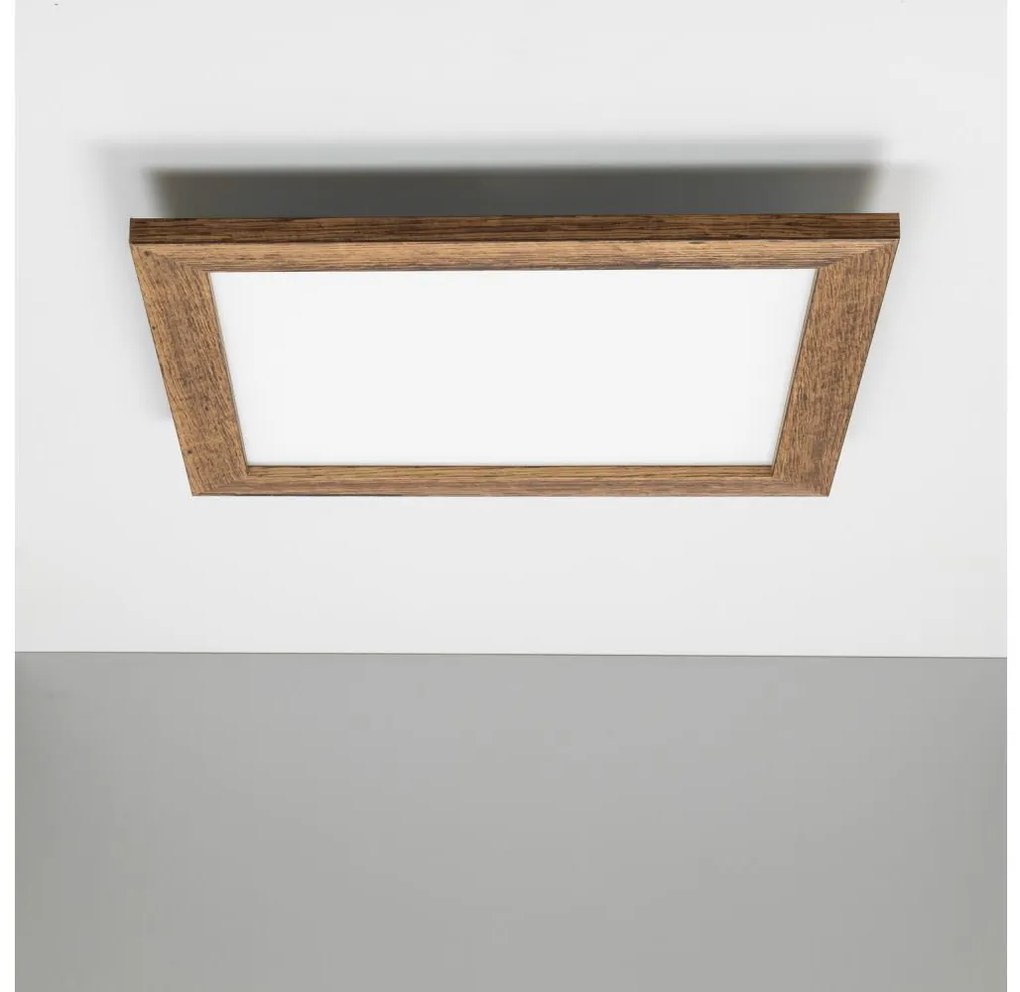 Eglo - LED Stmievateľný prisadený panel SALOBRENA 2 LED/25W/230V hnedá