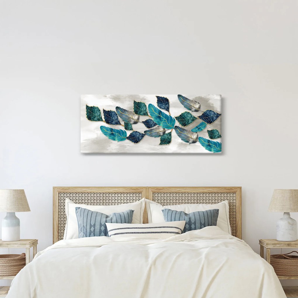 Obraz - Ilustrácie peria (120x50 cm)