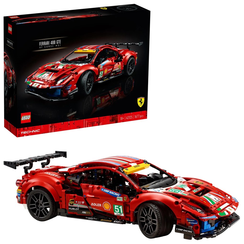 LEGO Technic 42125 Ferrari 488 GTE „AF Corse #51” 2242125