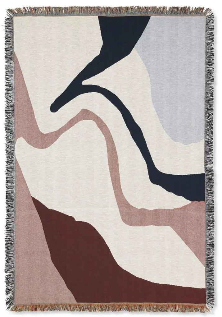 ferm LIVING Bavlnený prehoz Vista Tapestry Blanket 120 x 170 cm