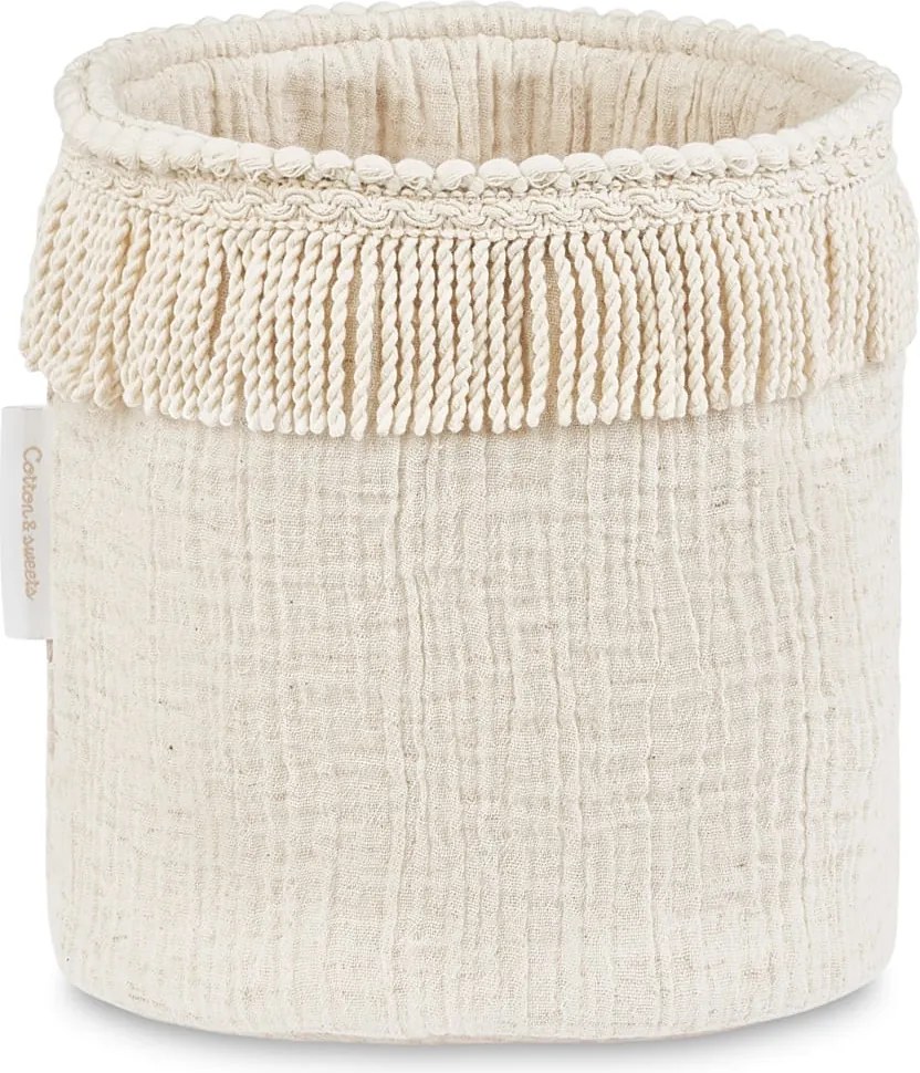 Boho úložný košík prírodný