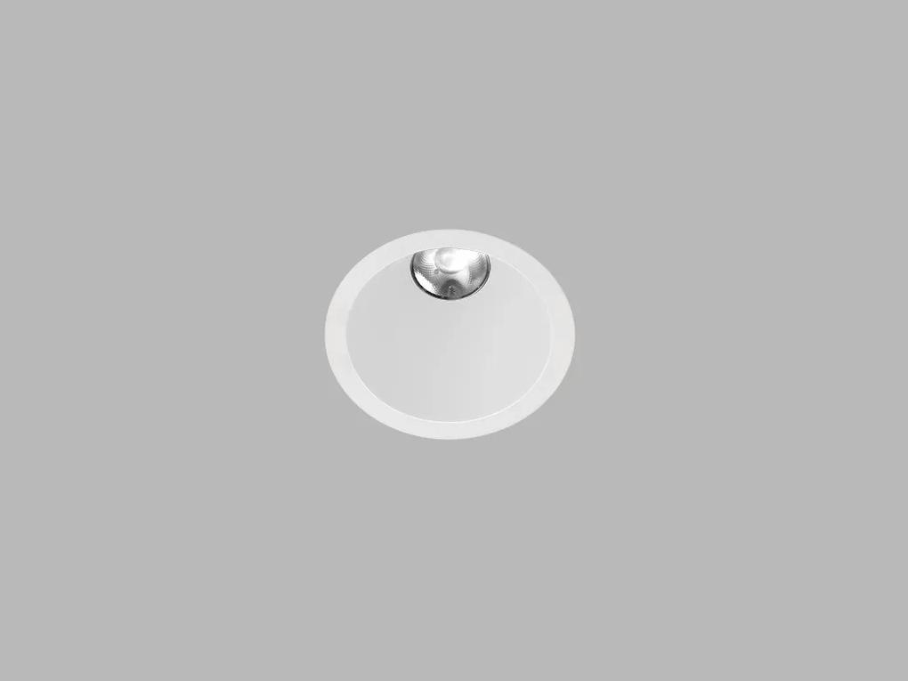LED2 Kúpeľňové zápustné bodové LED osvetlenie ZERO, 7W, teplá biela, okrúhle, biele, IP43