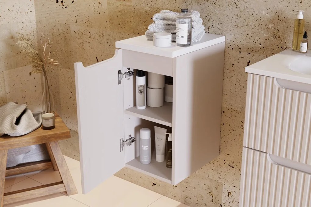 Závesná kúpeľňová skrinka Nova Cashmere 81-30-1D kašmírová