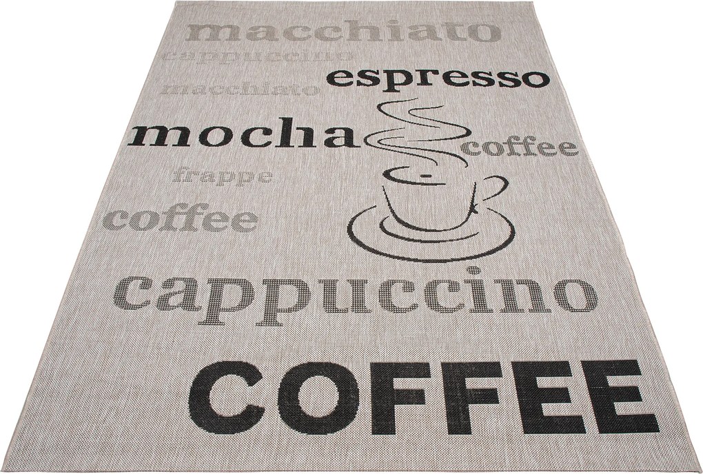 TA Koberec 20552 Strieborná / čierna Rozmer: 120x170 cm