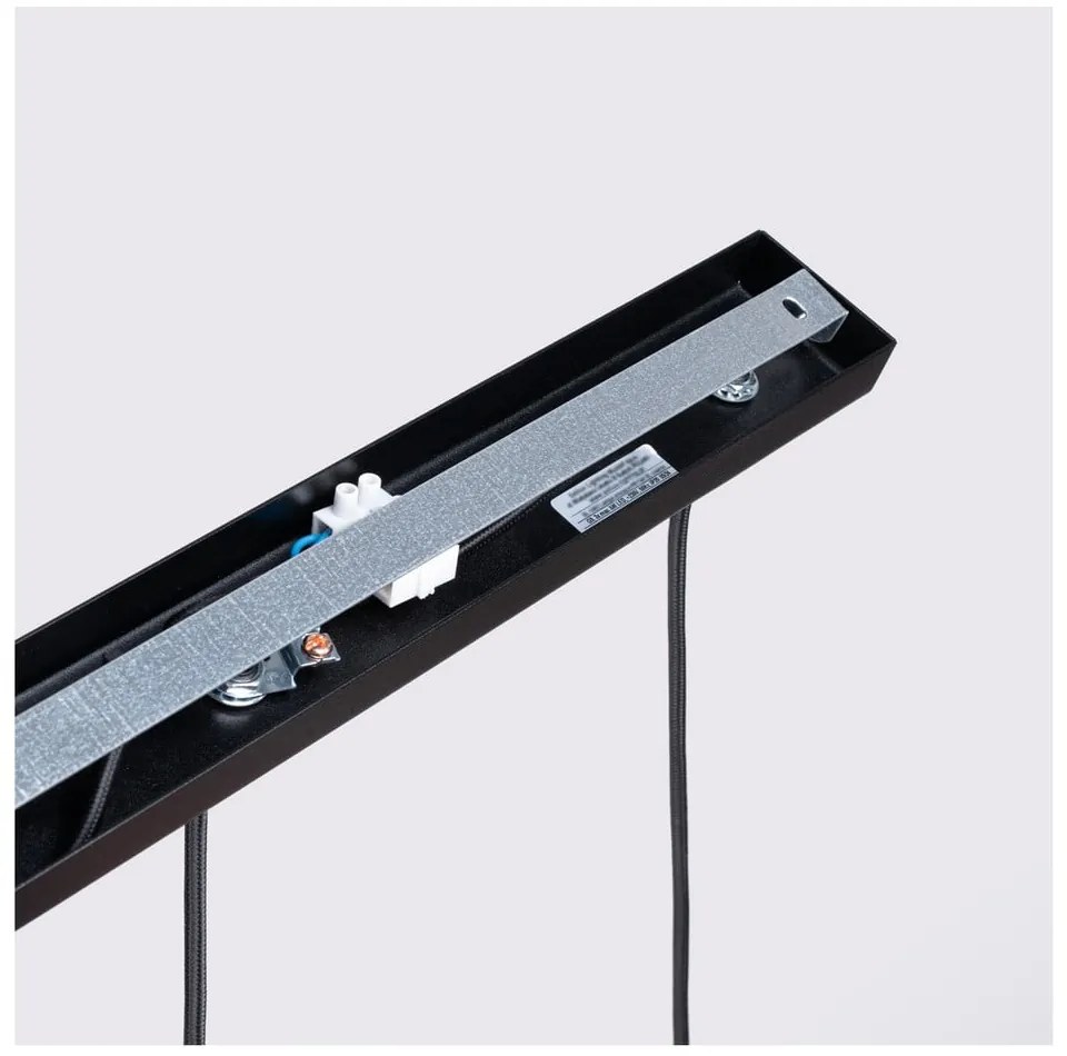 Čierne závesné svietidlo Gleam – Sollux