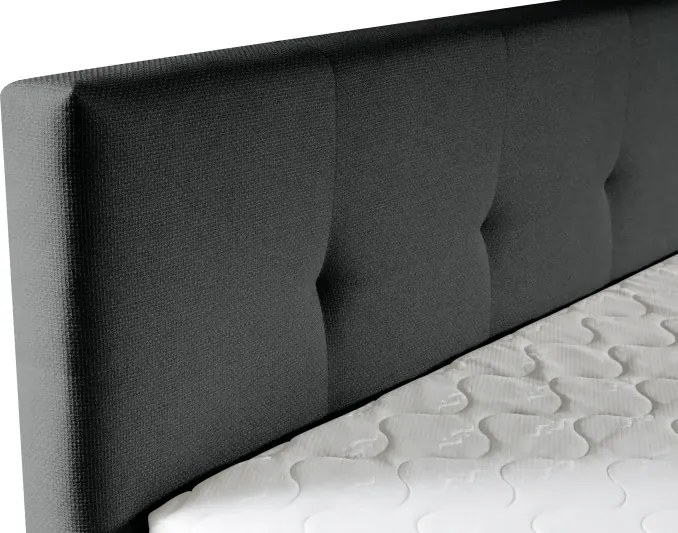 Kontinentálna boxspring posteľ AMBER, 200x180, sivá (barell 83)