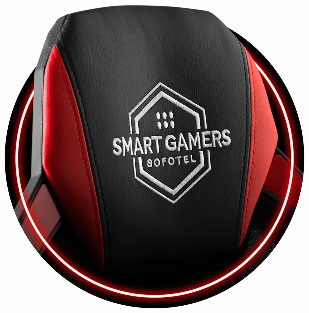 Sofotel Herné kreslo Shiro čierno-červené - 2193