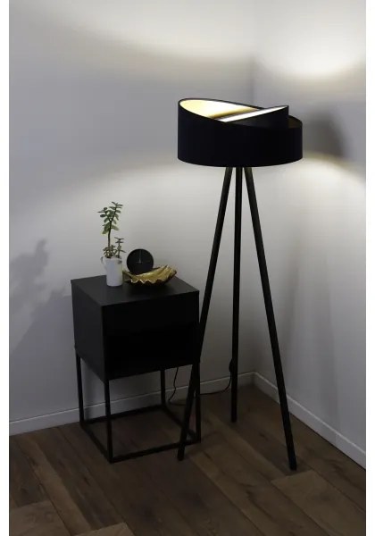 Stojacia lampa GALAXY 1xE27/60W/230V čierna/wenge