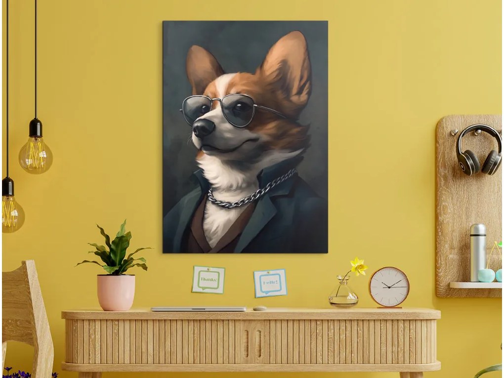 drevko | Obraz Corgi s rešpektom