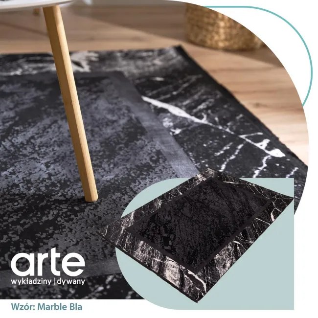 Koberec Arte Norwalk Marble čierny