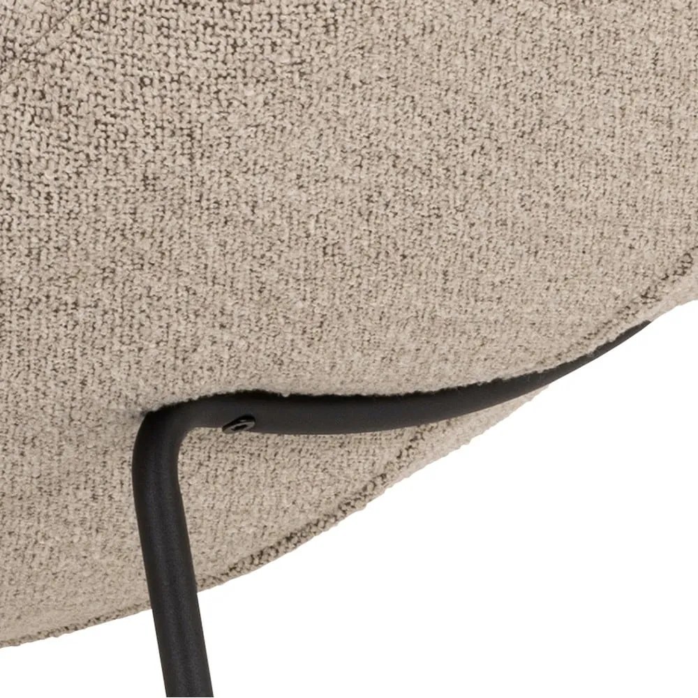 Béžová leňoška z textílie buklé Chaplin – Actona