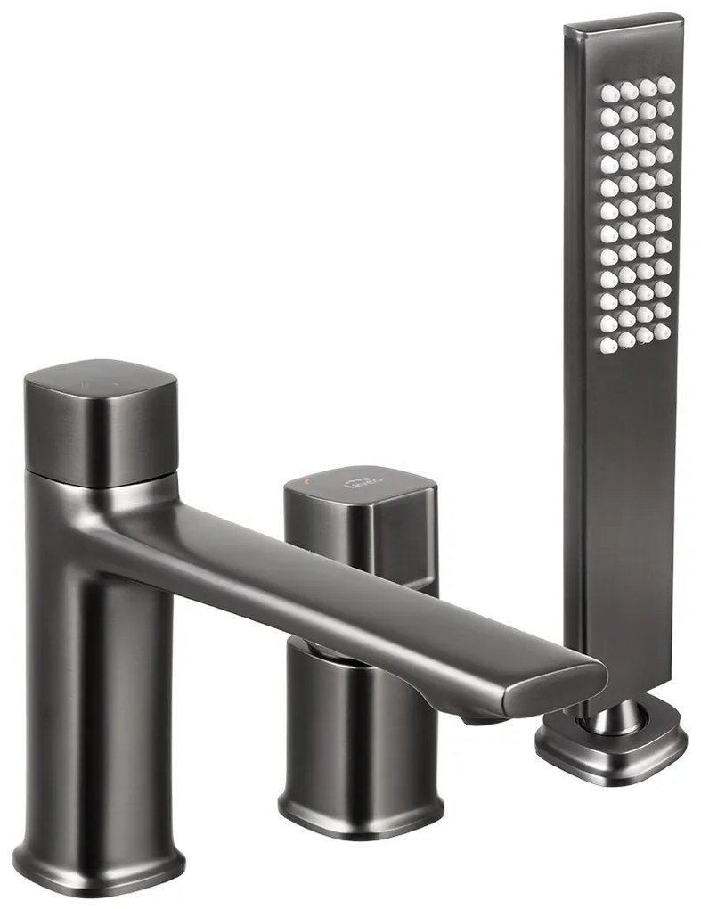 Laveo Tores, 3-otvorová vaňová batéria, grafitová, LAV-BVT_913D