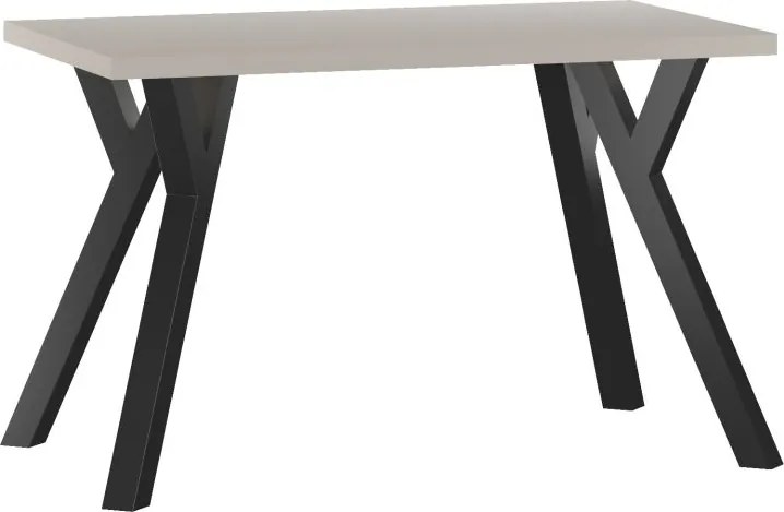 Vintino Jedálenský stôl ADRIAN 120 × 68 cm – kašmír / čierna oceľ