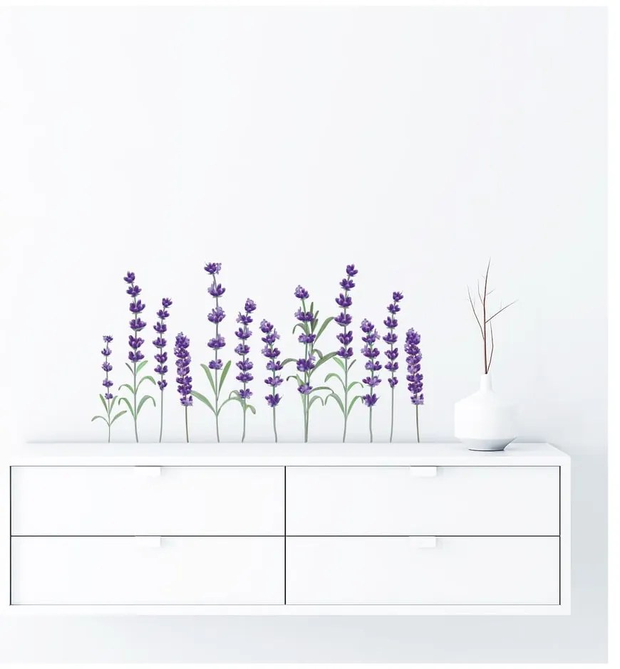 Sada samolepiek na stenu Ambiance Levanders