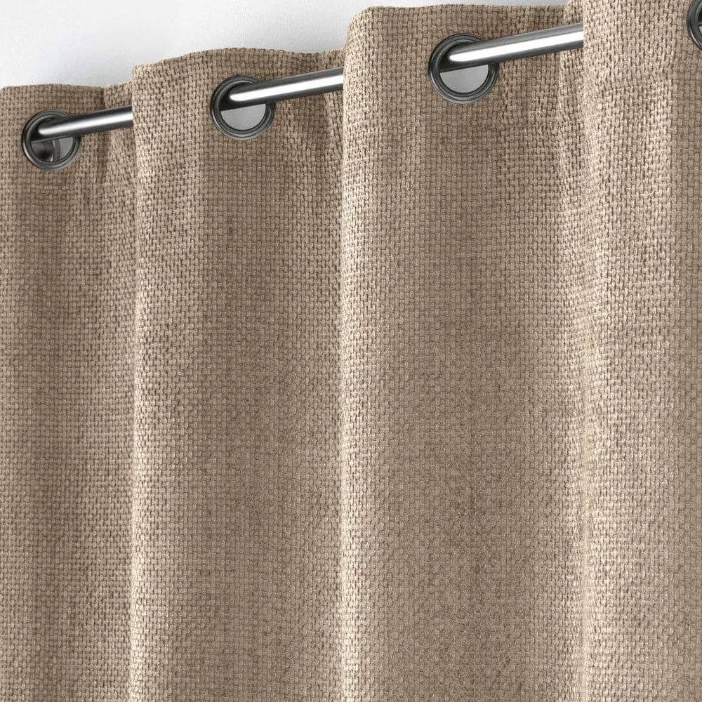 Svetlohnedý záves zo ženilky 140x260 cm Leo – douceur d'intérieur
