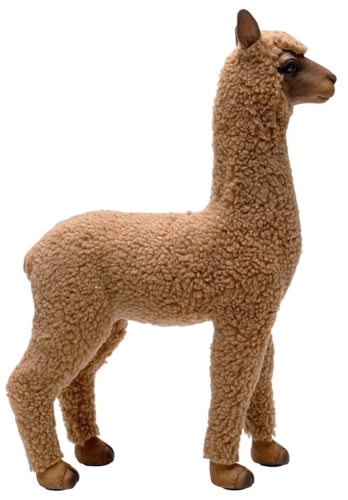 Happy Alpaca dekorácia hnedá 38 cm