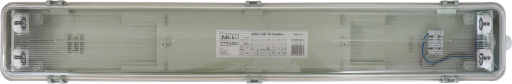 Hermetické LED svietidlo 2x60cm G13 - IP65 + žiarivky