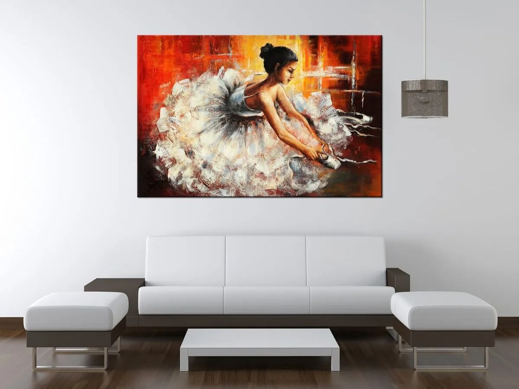 Gario Ručne maľovaný obraz Nádherná tanečnica Rozmery: 70 x 100 cm