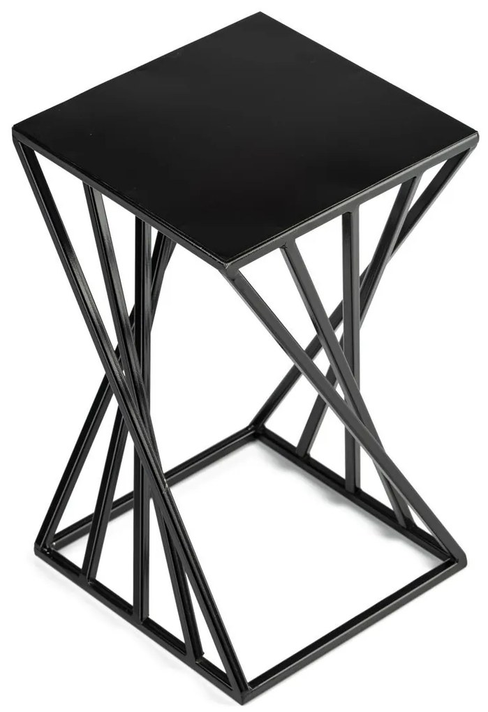 STOJAN NA KVETINÁČ BEAM 40X24X24 CM ČIERNA